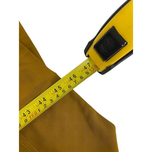 Zara Surplus Womens Midi Dress XS Mustard Gold Collared V-Neck 8516/244 NWOT - Picture 10 of 11